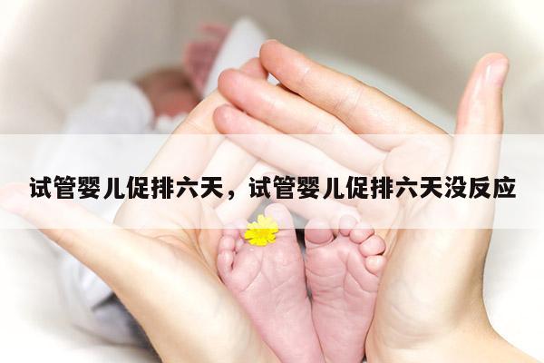 试管婴儿促排六天，试管婴儿促排六天没反应