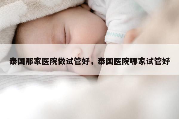 泰国那家医院做试管好，泰国医院哪家试管好