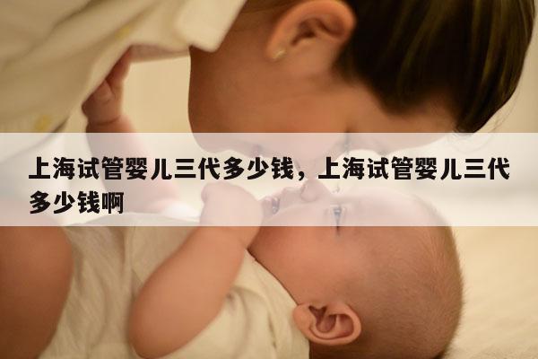 上海试管婴儿三代多少钱，上海试管婴儿三代多少钱啊