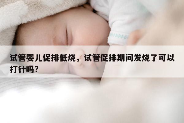 试管婴儿促排低烧，试管促排期间发烧了可以打针吗?