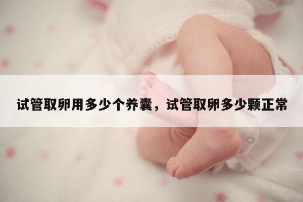 试管取卵用多少个养囊，试管取卵多少颗正常