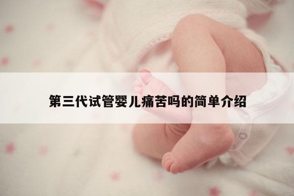 第三代试管婴儿痛苦吗的简单介绍