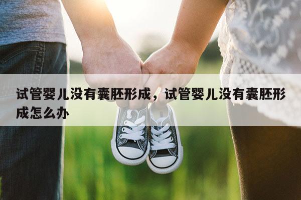 试管婴儿没有囊胚形成，试管婴儿没有囊胚形成怎么办