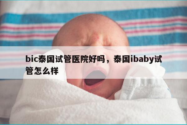 bic泰国试管医院好吗，泰国ibaby试管怎么样