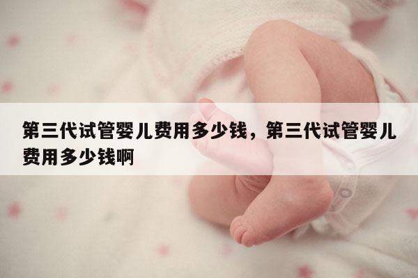 第三代试管婴儿费用多少钱，第三代试管婴儿费用多少钱啊